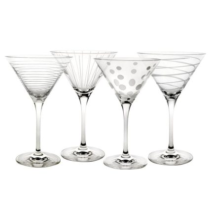 Set of 4 Martini Glasses